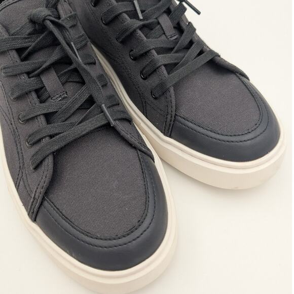 Abound Neely Platform Sneakers Men's Canvas Lace Up Shoes Black Size US11M EU44 - Picture 11 of 13